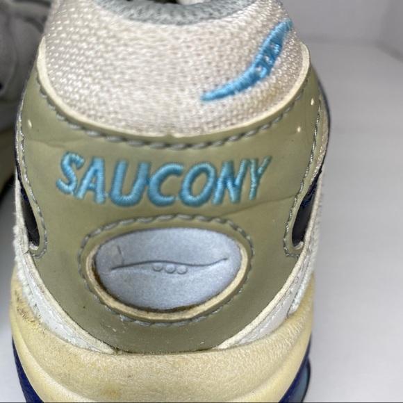 Saucony Grid TRB HRC XT600 Running Shoes Women’s White Grey Blue Sneakers Size 8 - Picture 7 of 8